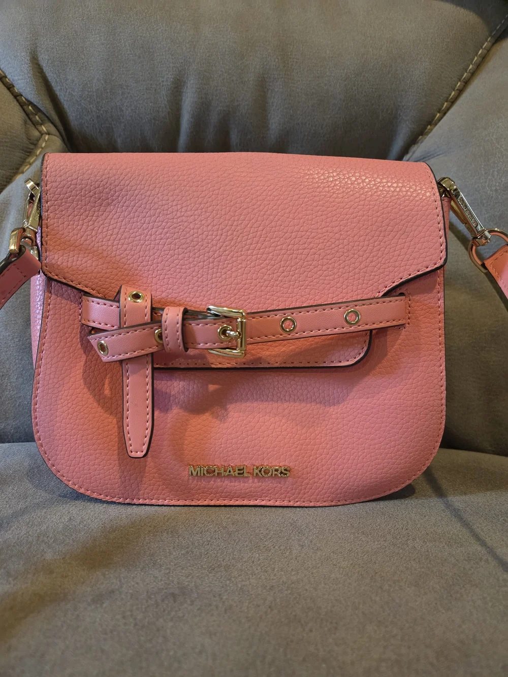 Michael Kors Pink Leather Crossbody Bag